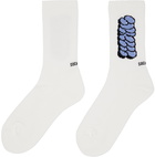 SOCKSSS Two-Pack White Rosebud Socks