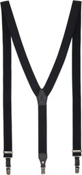YOHJI YAMAMOTO Black Woolly Spin Tape 30mm 2way Suspenders