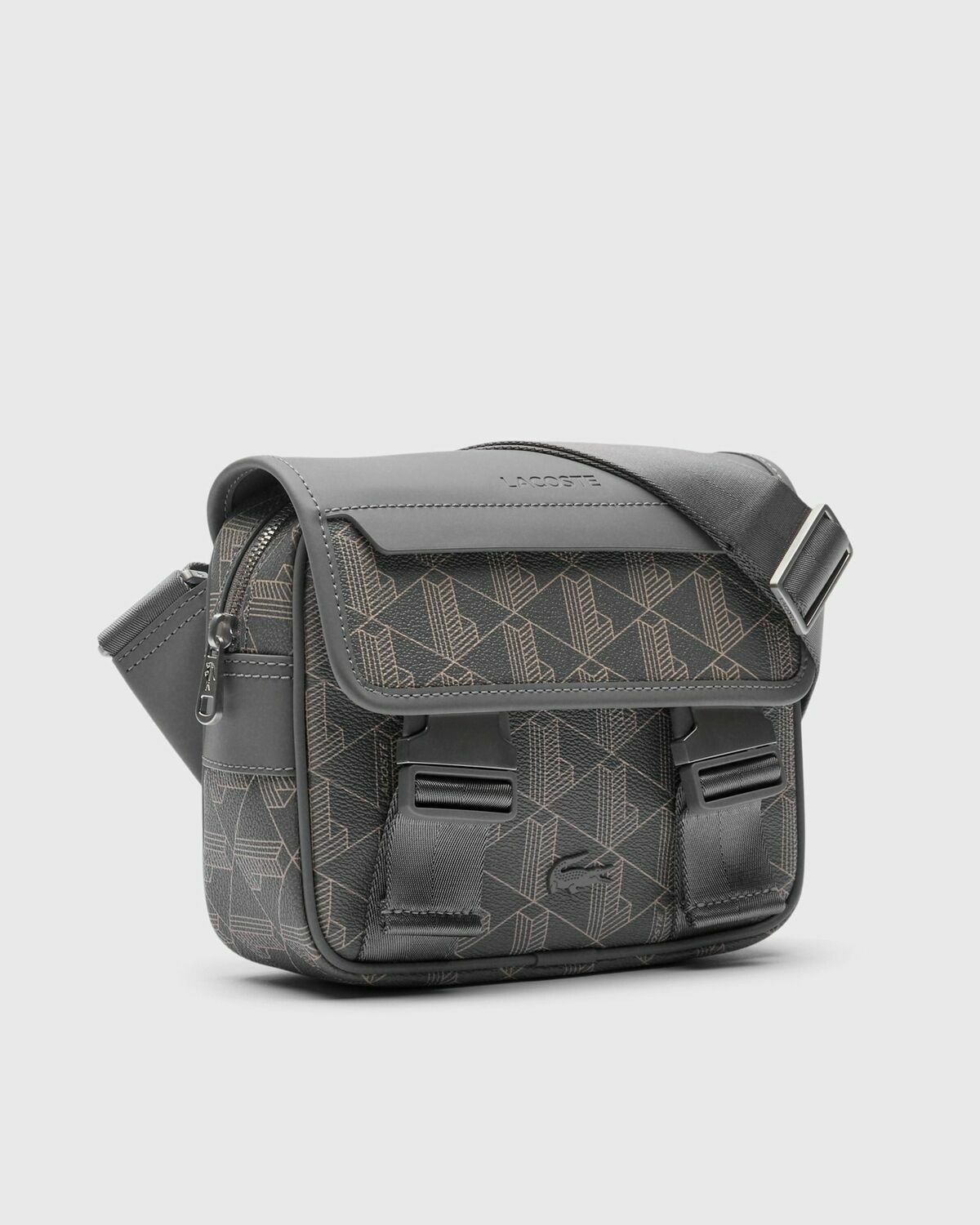 Lacoste MESSENGER BAG Grey Mens Messenger & Crossbody Bag
