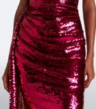 Alex Perry Sequined bustier dress
