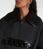 Gucci Techno gabardine half-zip jacket