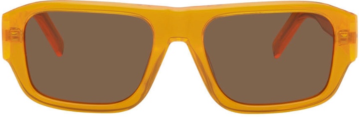 Photo: Kenzo Orange Rectangular Sunglasses