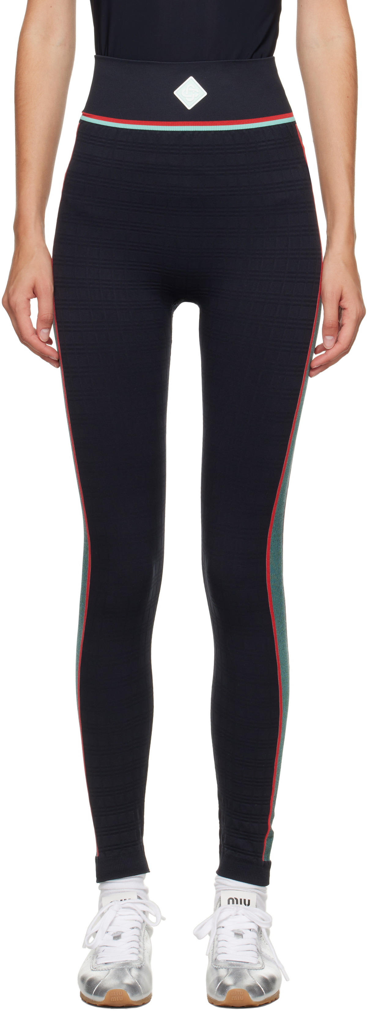 Casablanca Black Seamless Sport Leggings