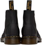 Dr. Martens Black 101 Yellow Stitch Ankle Boots
