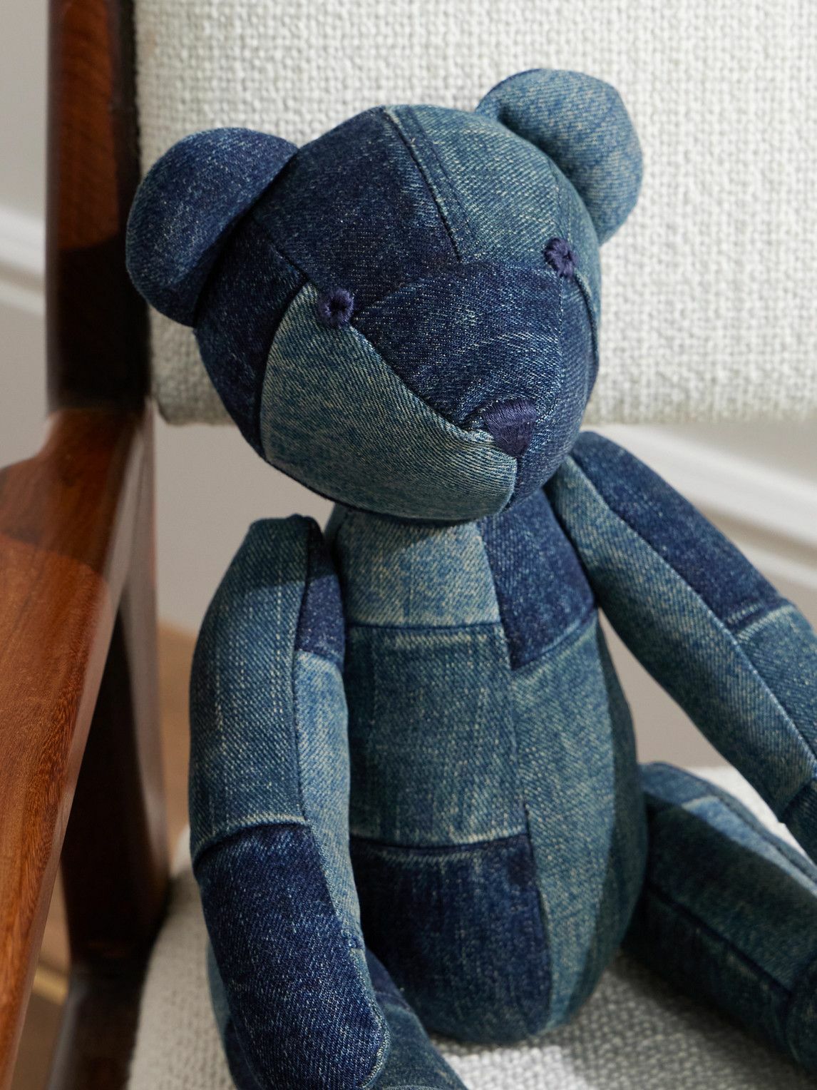 Denim teddy bear deals