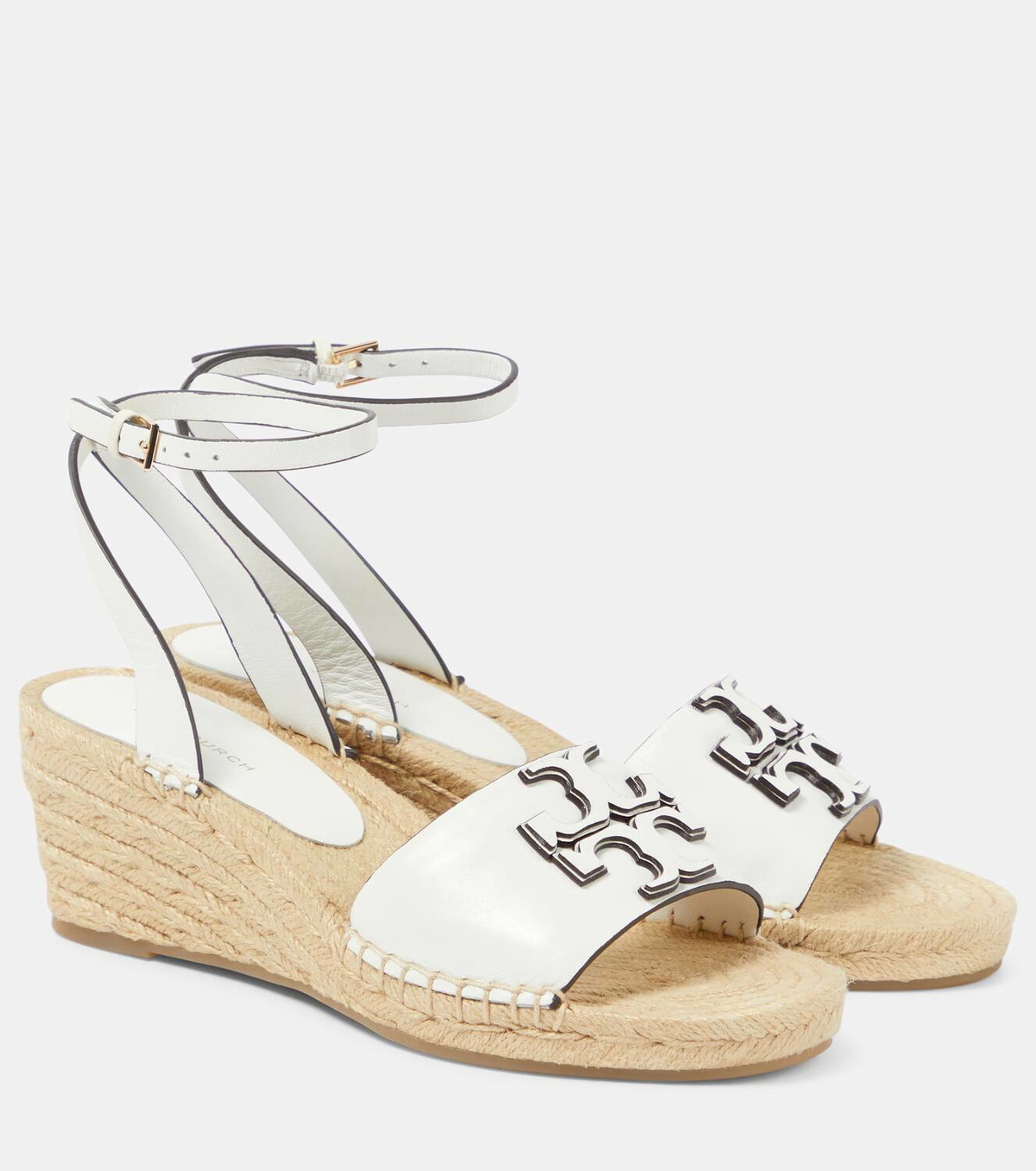 Tory Burch Ines leather espadrille wedges