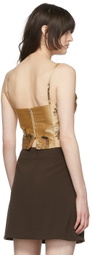 Maiden Name SSENSE Exclusive Beige Sonia Tank Top