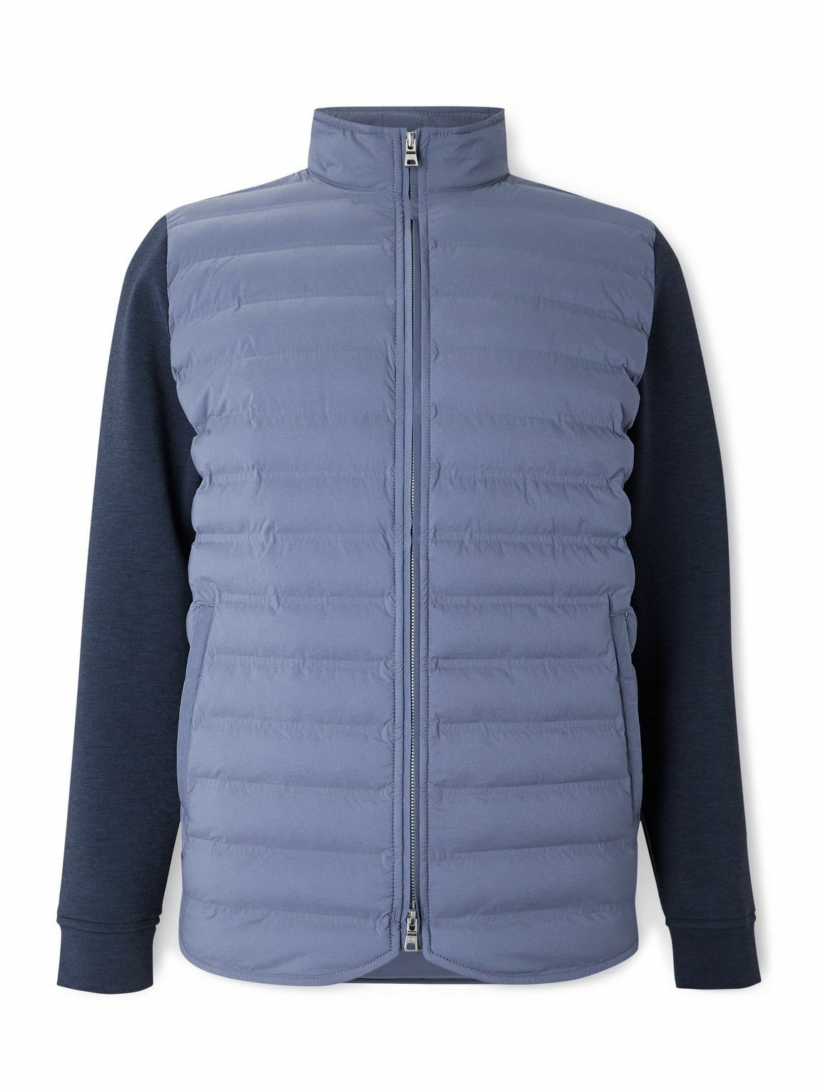 Peter Millar - Winsome Hybrid Tech-Jersey and Quilted Shell Jacket - Blue
