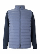 Peter Millar - Winsome Hybrid Tech-Jersey and Quilted Shell Jacket - Blue