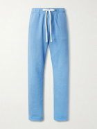 Les Tien - Straight-Leg Garment-Dyed Cotton-Jersey Sweatpants - Blue