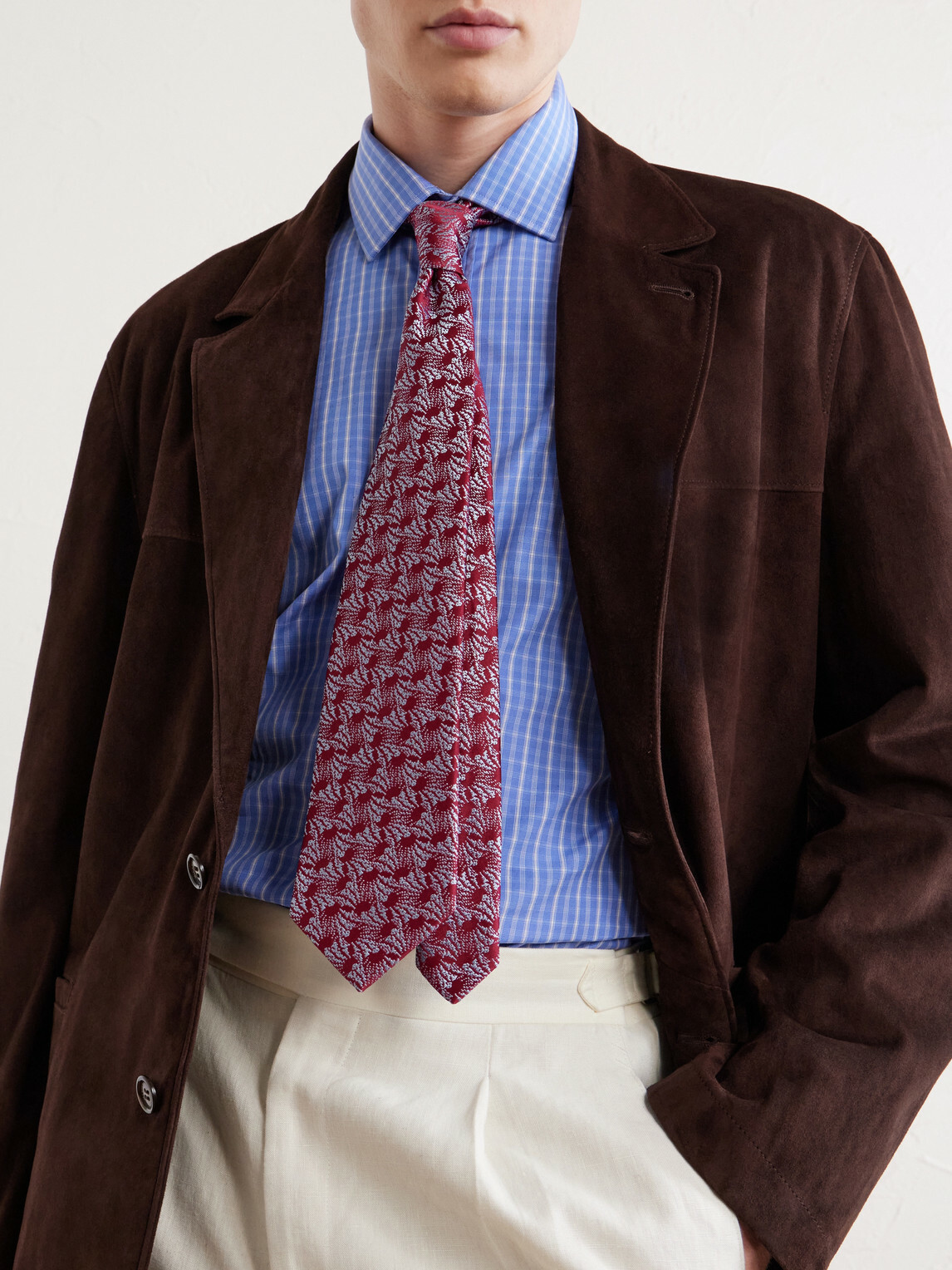 Charvet - 8.5cm Silk-Jacquard Tie