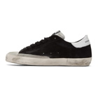 Golden Goose Black and Grey Suede Superstar Sneakers