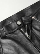 VETEMENTS - Straight-Leg Leather Trousers - Black
