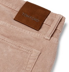 TOM FORD - Slim-Fit Stretch-Cotton Corduroy Trousers - Men - Pink