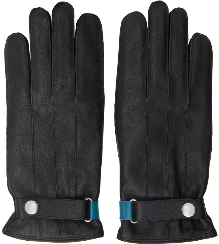 Photo: PS by Paul Smith Black Strap Gloves