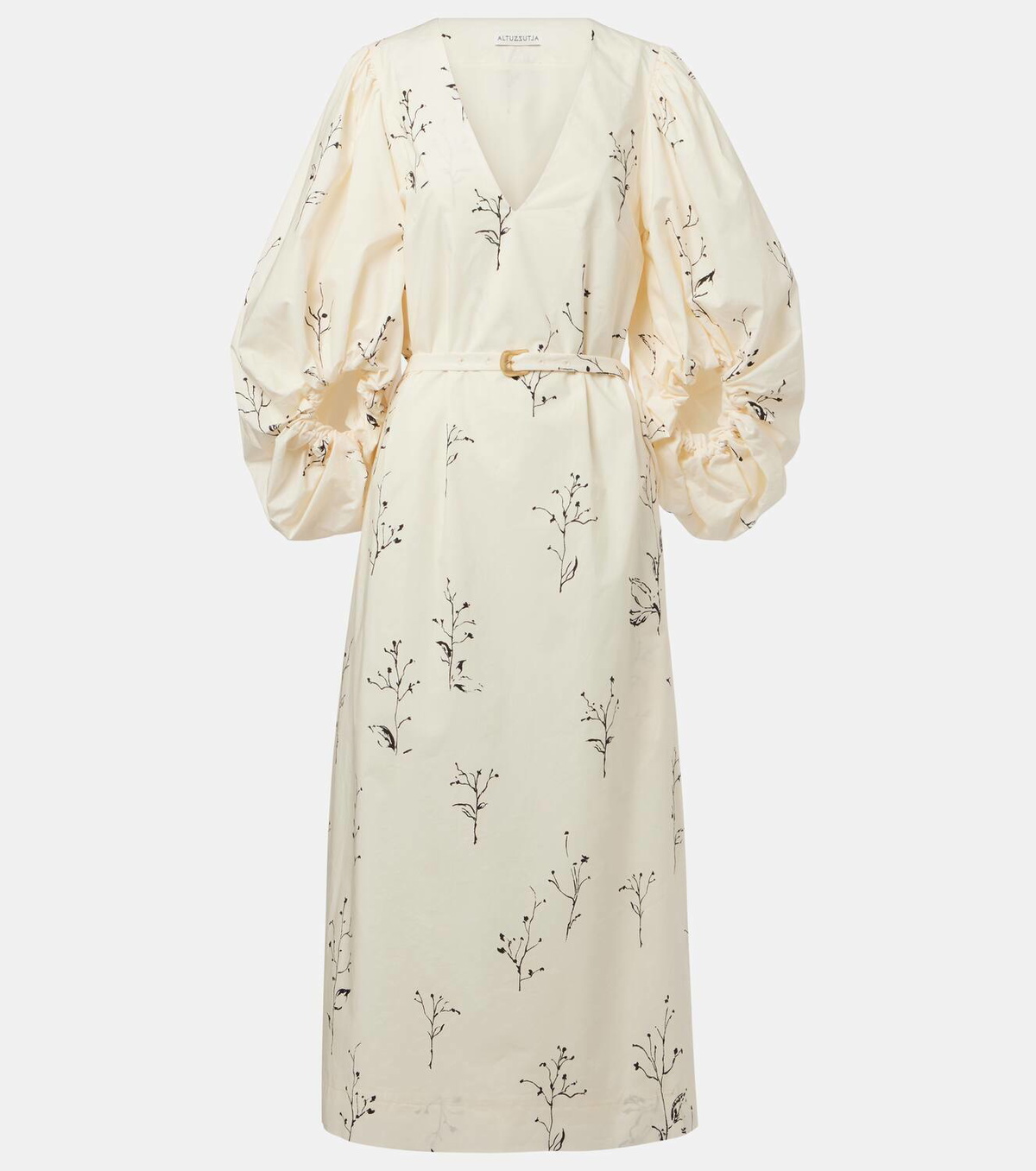 Altuzarra Corrie belted floral cotton midi dress