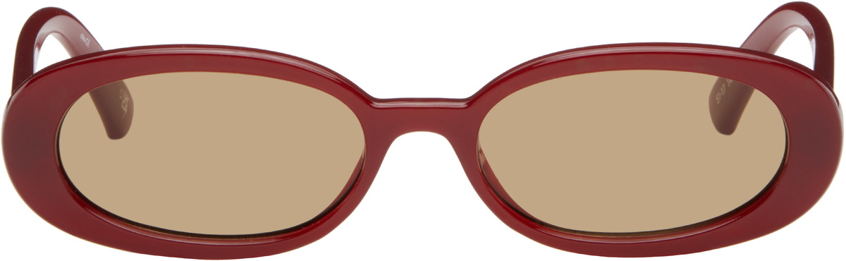 【関税込み】Le Specs SSENSE限定 タン 'Outta Love' サングラス Amazon | Le Specs レディース OUTTA LOVE サングラス