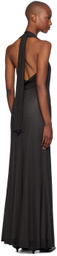Helmut Lang Black Dancer Maxi Dress