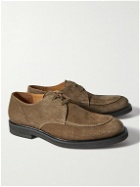 Mr P. - Andrew Split-Toe Regenerated Suede by evolo® Derby Shoes - Green
