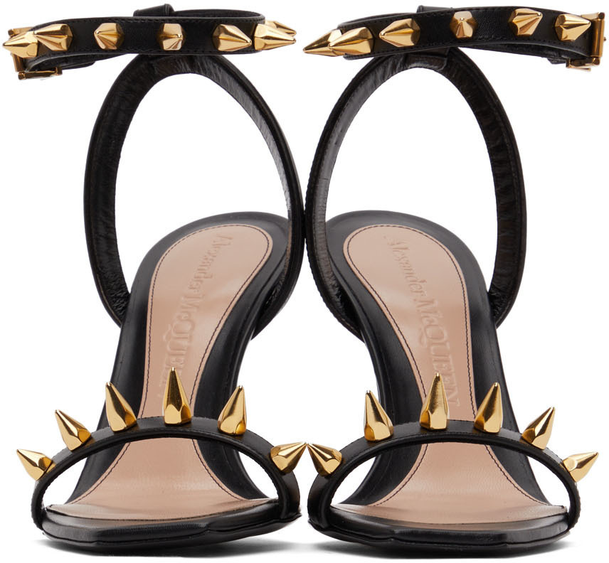 Black gold studded online sandals