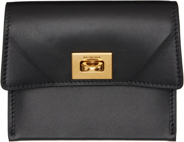 Photo: Balenciaga Black Rodeo Card Holder