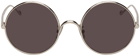 Loewe Silver Round Sunglasses