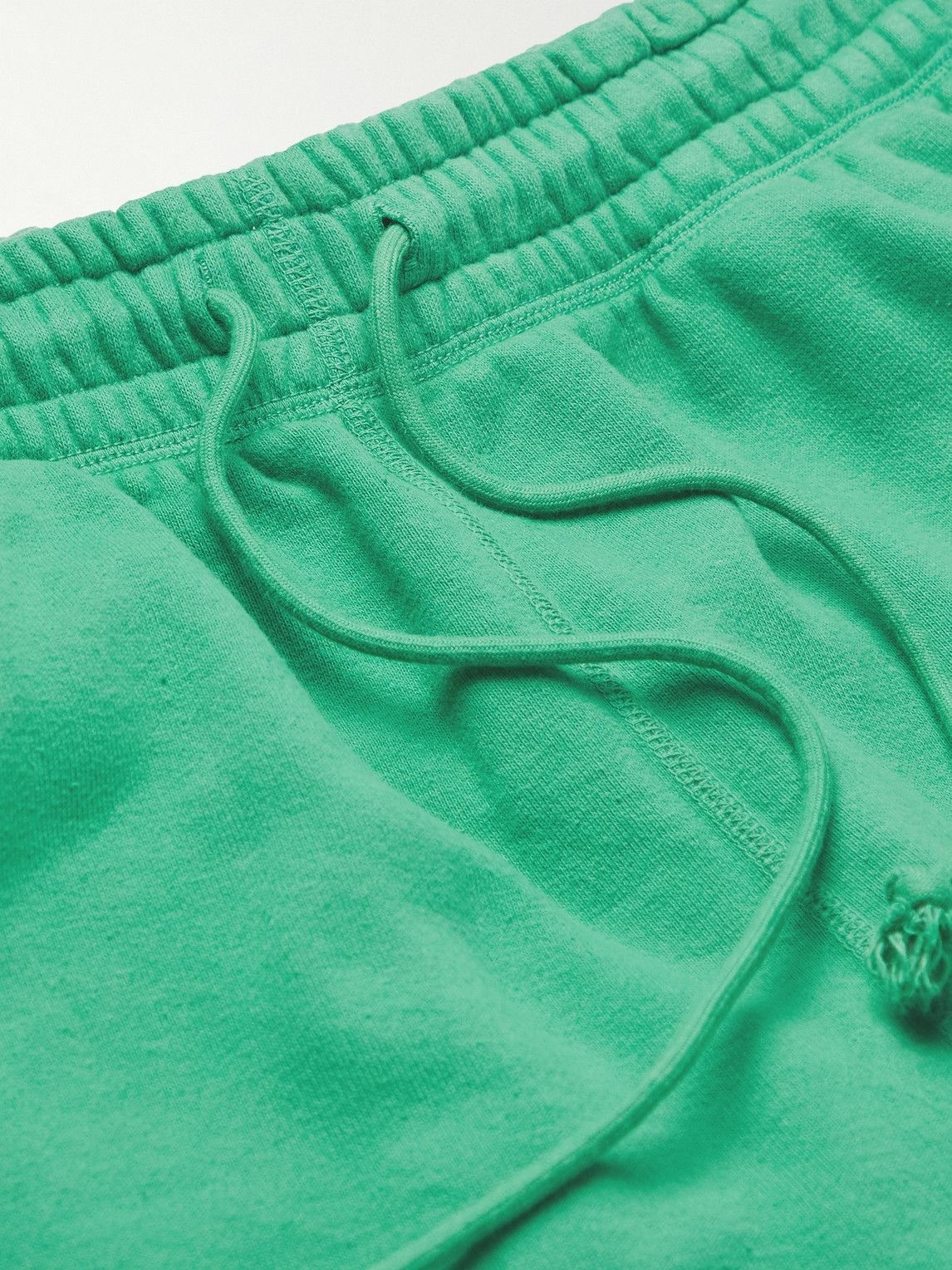 SAINT Mxxxxxx - Collegiate Tapered Logo-Print Cotton-Jersey Sweatpants - Green