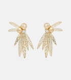 Carolina Herrera Crystal-embellished clip-on earrings