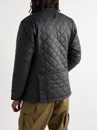 Barbour White Label - Engineered Garments Staten Corduroy-Trimmed Padded Quilted Shell Jacket - Black