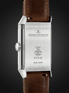 Jaeger-LeCoultre - MR PORTER Reverso Classic New York Limited Edition Hand-Wound Stainless Steel, Canvas and Casa Fagliano Leather Watch, Ref. No. JLQ385852Y