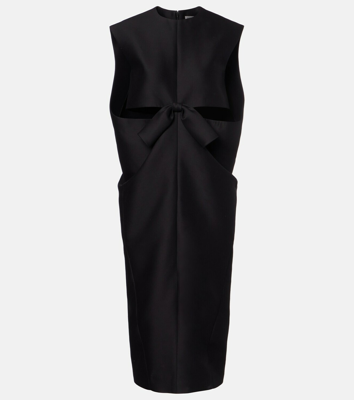 Balenciaga Cutout crêpe satin midi dress