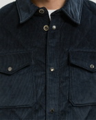 WOOLRICH CORDUROY ALASKAN SHIRT JACKET Blue Mens Overshirt