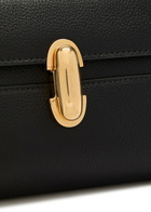 Savette Symmetry Mini Grained Leather Clutch - Black - One Size