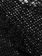 Enfants Riches Déprimés - Slim-Fit Distressed Open-Knit Cotton Sweater - Black