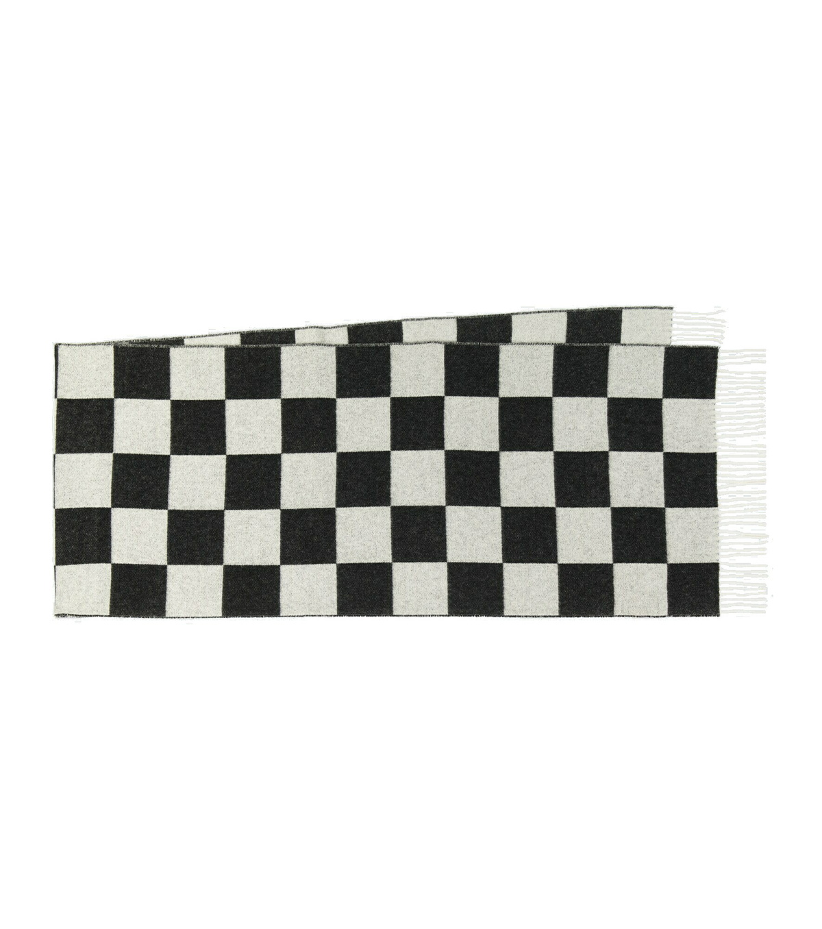 AMIRI アミリ CHECKRED SCARF チェッカー カシミヤフリンジマフラー スカーフ グレー/ブラック AW22MSC052 AMIRI アミリ CHECKRED SCARF チェッカー カシミヤフリンジマフラー