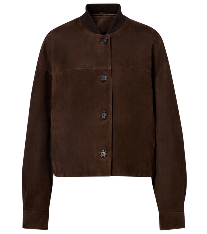 Photo: Brunello Cucinelli Cropped suede jacket