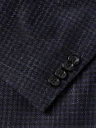 Canali - Kei Slim-Fit Checked Wool-Blend Suit Jacket - Blue