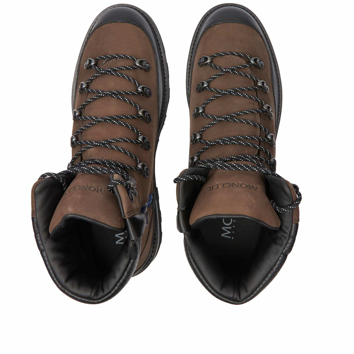 Moncler Men's Peka Trek Hiking Boots in Brown/Black Moncler