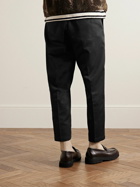 Neighborhood - Dickies Tuck Cropped Tapered Pleated Twill Trousers - Black