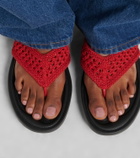 Chloé Poolette crochet thong sandals