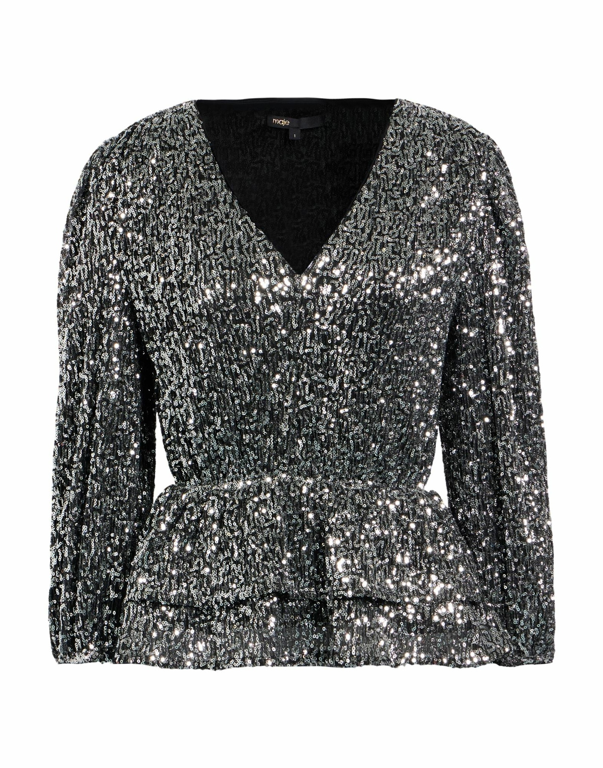 Maje Womens Top in Silver