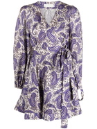 ZIMMERMANN - Paisley Print Linen Short Dress