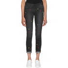 Stella McCartney Black Heart Skinny Boyfriend Jeans