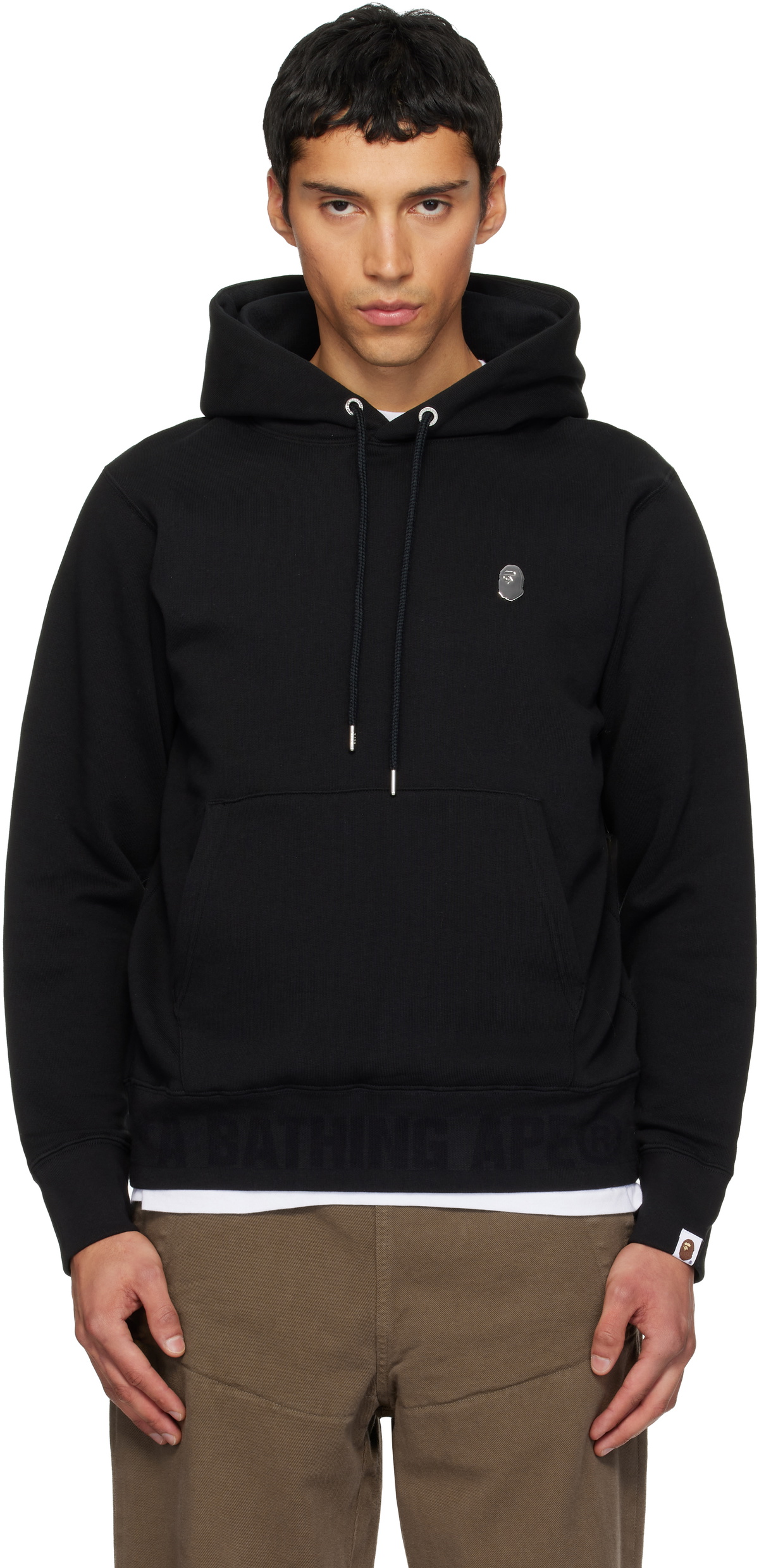 BAPE Black One Point Pullover Hoodie