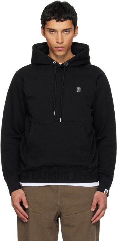 Photo: BAPE Black One Point Pullover Hoodie