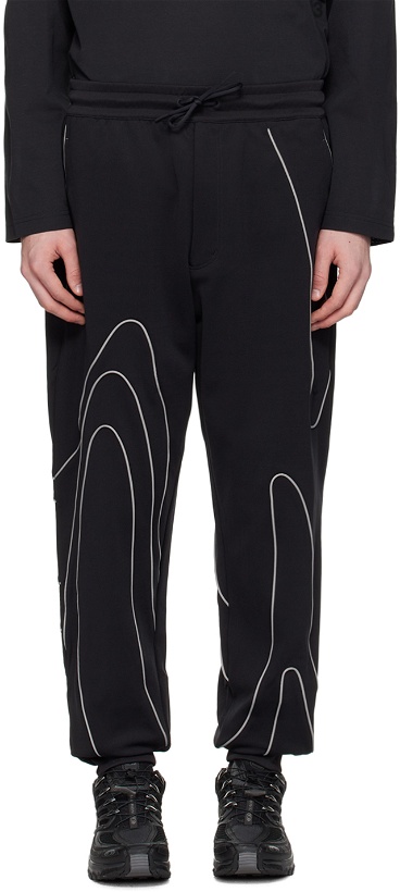 Photo: Y-3 Black Piped Track Pants