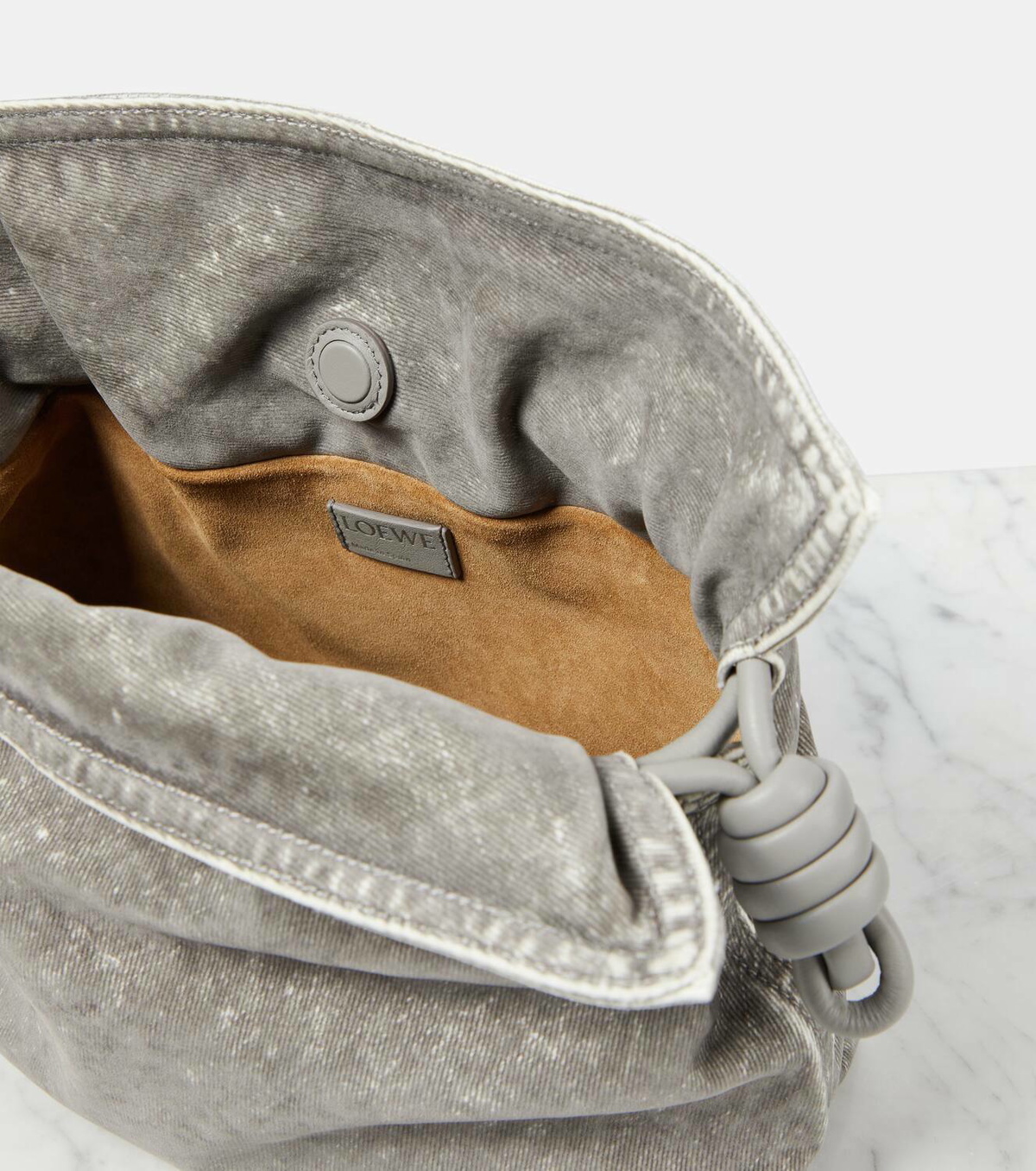 Loewe Flamenco suede clutch Loewe