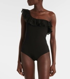 Ulla Johnson Solara Maillot ruflfed swimsuit