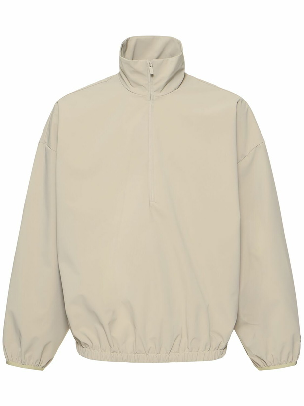Photo: FEAR OF GOD ESSENTIALS Sporty Nylon Half Zip Sweatshirt