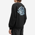 New Amsterdam Surf Association Men's New Amsterdam Aquarelle Crew Sweatshirt in Black